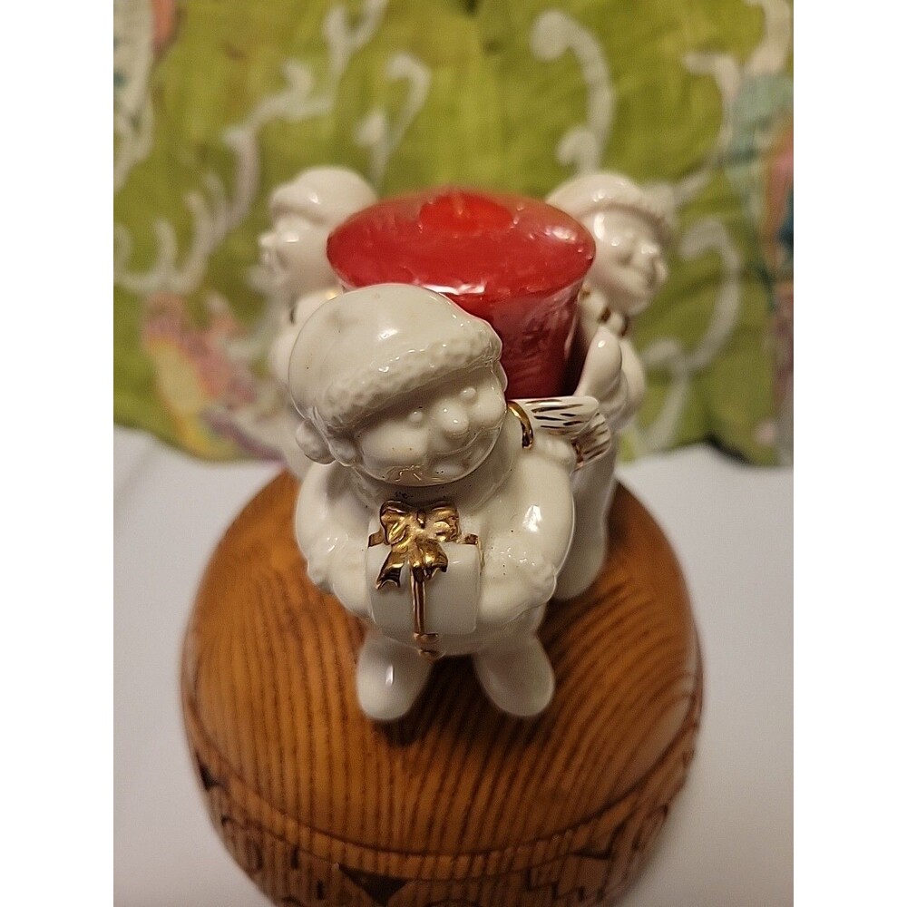 Mikasa Holiday Elegance Snow Children Holder W Candy Cane Lane Yankee Candle
